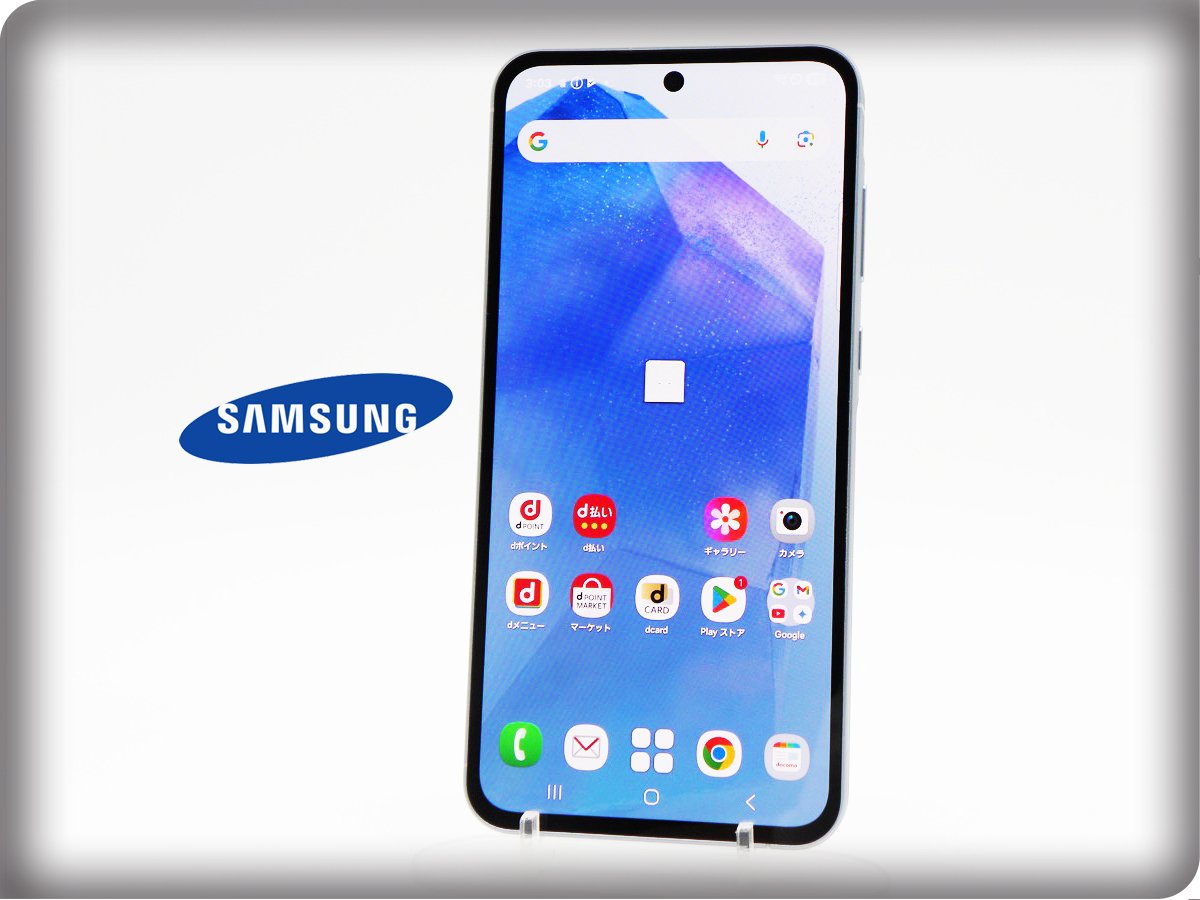 ■حالة ممتازة■SAMSUNG/سامسونج■تصنيف A■Galaxy A55 5G/128GB/SC-53E/غير مقفل/بطارية أكثر من 80%/مُعاد تهيئته/أزرق ثلجي رائع/zhh263m