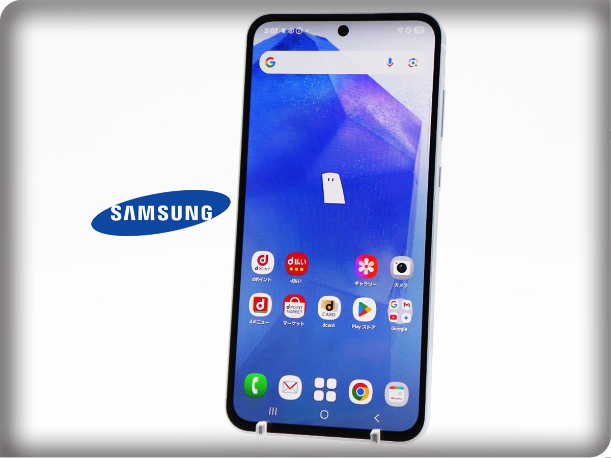 ■ ممتاز ■ سامسونج/SAMSUNG ■ الفئة A ■ Galaxy A55 5G/128GB/SC-53E/غير مقفل/بطارية 80% فأكثر/معاد ضبطه/أزرق ثلجي رائع/zhh254m